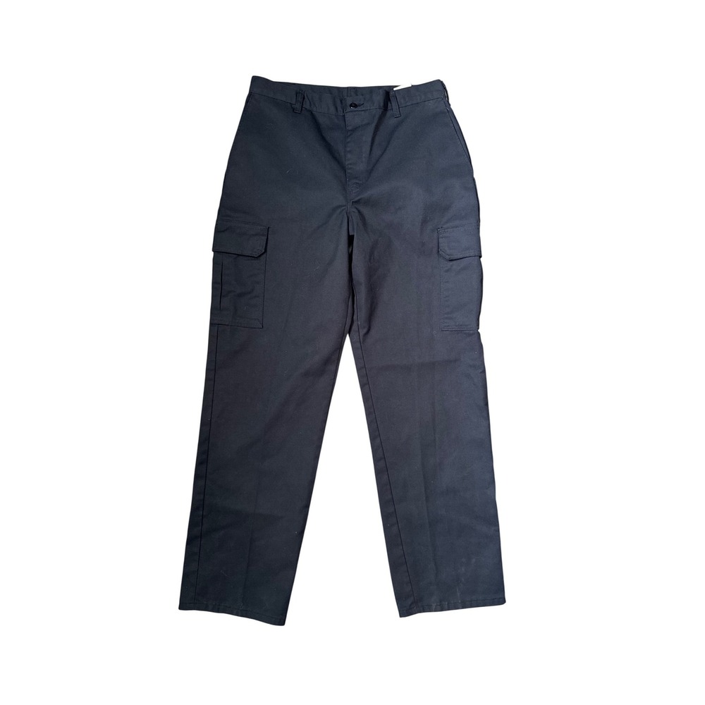 Dickies Mens Black Cargo Work Pants Genuine Cotton Polyester Blend Size 80